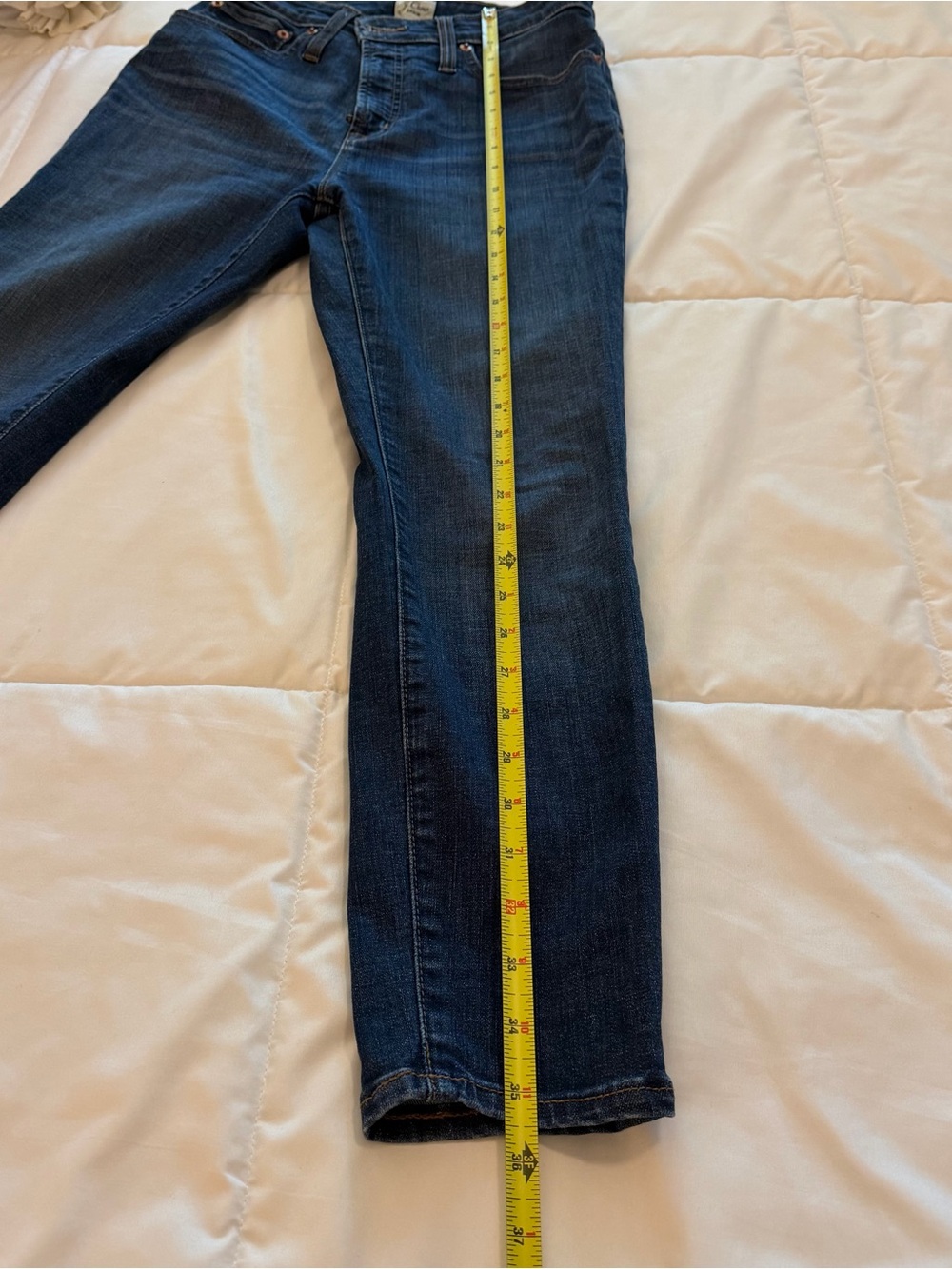 J. Crew Indigo Blue Curvy Toothpick Jeans - Picture 6 of 8